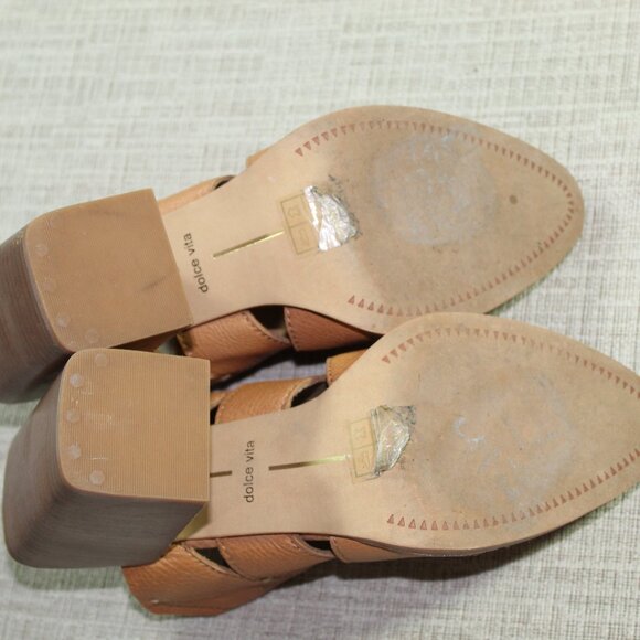Dolce Vita Size 6.5 Tan Mules - Picture 6 of 6